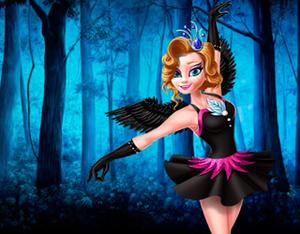 play Elsa And Anna Frozen: Black Swan And White Swan