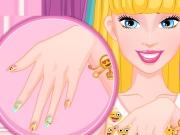 play Barbie Emoji Nails Designer