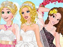 play Barbie'S Wedding Selfie With Princesses