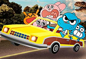 play The Amazing World Of Gumball: Wheels Of Rage