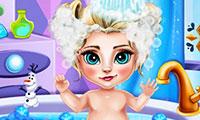 play Ice Queen Baby Bath