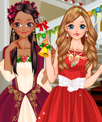 Christmas Princesses Dress Up game