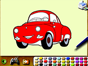 play Cartoon Cars Coloring Game Game