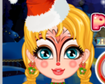 Barbie Christmas Face Painting game