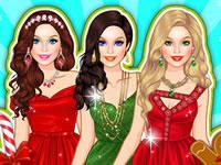 play Barbie Christmas Glam