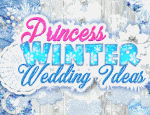 play princess winter wedding ideas