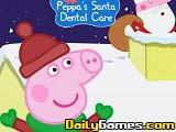 play Peppas Santa Dental Care