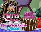 play Monster High New Year Cake Decor