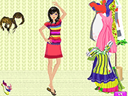Puffy Curly Hairstyle Dressup Game