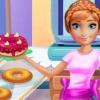 Annie Cooking Donuts