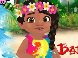 play Baby Moana Gets Tidy