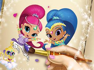 play Shimmer And Shine Coloring Book