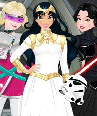 Princess In Space Dress Up Game