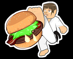 play Karate Burger | Sprinkle Salt Chef