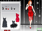 play Black And Red Party Dressup Game
