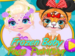 Frozen Baby Face Painting
