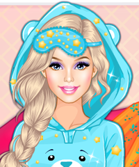 Barbie Winter Pj Party Dress Up Game