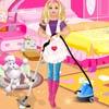 play Barbie Cleaning Slacking