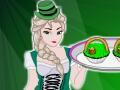 Elsa Cooking St Patricks Day Cupcakes