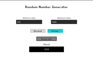 play Random Number Generator