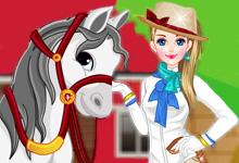 play Girl With Horse Dress Up