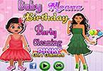 play Baby Moana Birthday Party Cleaning