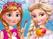 play Anna And Elsa Easter Fun