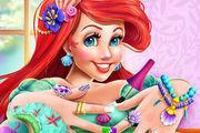 Mermaid Princess Nails Spa Girl