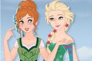 Elsa And Anna Frozen Sisters