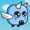 Cute Flying Blue Horn Adventure