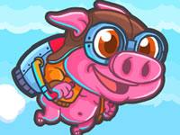 play Rocket Pig - Tap To Fly