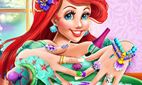 Mermaid Princess: Nails Spa