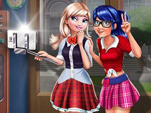 play Ladybug Elsa College Fashion