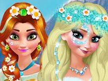 play Anna And Elsa Makeover