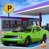 Sports Car Gas Station Parking – Highway Driving