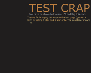 play Test Crap, The Lowest Rated Crap On Kongregate 2017