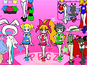 Dress Up Game Powerpuff Girls Demashita Z Game