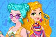 Elsa And Rapunzel Festival Getaway Girl