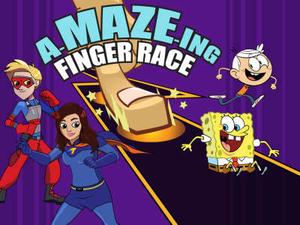Nickelodeon: A-Maze-Ing Finger Race Puzzle