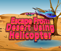 play Escape From Desert Using Helicopter