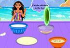 play Moana Cooking Summer Chicken Pizza