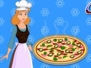 play Cinderella Cooking Egg Pizza