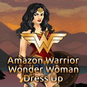 play Amazon Warrior Wonder Woman Dress Up