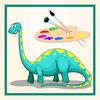 Paint & Draw Dinosaur Coloring Book