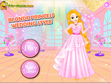 play Blonde Princess Wedding Style