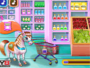 play Pony Cooking Rainbow Cake Game