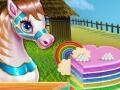 Pony Cooking Rainbow Cake