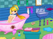 play Winx Stella Bathroom Cleaning