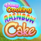 play Pony Cooking Rainbow Cake