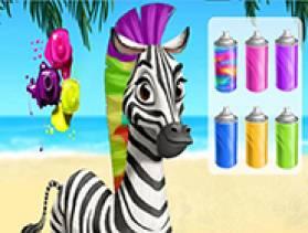 Zebra Caring - Free Game At Playpink.Com